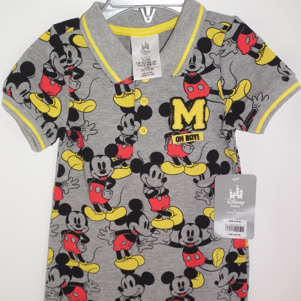 Disney Mickey Mouse Romper for Baby Size 9-12M